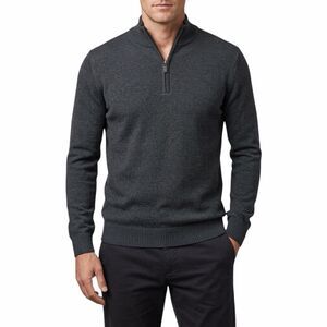 Oscar de la Renta Men's Cotton‎ Blend Dark Grey Pullover/Sweater Size L